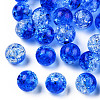 Transparent Crackle Acrylic Beads CACR-N002-21-2