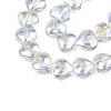 Electroplate Glass Beads Strands X-EGLA-S188-14-B03-6
