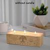 3 Hole Wood Candle Holders DIY-WH0375-006-5