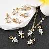 SHEGRACE Brass Clear Cubic Zirconia Charms XGRQ2O935-417G-5