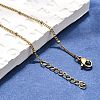 Ion Plating(IP) 304 Stainless Steel Curb Chain Anklets LS-AJEW-P069-05G-4