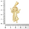 Brass Micro Pave Cubic Zirconia Pendants KK-P293-26C-G-3