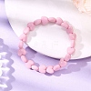 Heart Acrylic Stretch Bracelets BJEW-JB12640-2
