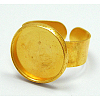 Cuff Brass Ring Shanks X-UNKW-C2902-G-1