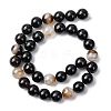Natural Black Agate Beads Strands G-H343-D02-12mm-3
