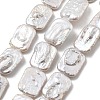 Natural Baroque Keshi Pearl Beads Strands PEAR-P064-01C-07A-2