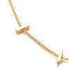 Brass Twisted Chain Curb Chain Necklaces NJEW-JN03092-02-2