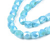 Electroplate Glass Beads Strands EGLA-N002-13-A06-3