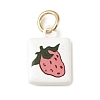 Baking Paint Brass Pendants KK-C171-01C-1