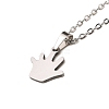 Non-Tarnish Stainless Steel Pendants Necklaces LS-NJEW-K267-01F-P-1