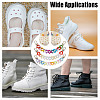 6Pcs 3 Styles Heart Acrylic Boot Strap Chains FIND-GO00002-7
