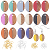 DIY Walnut Wooden Dangle Earring Making Kits DIY-OC0006-82-1