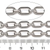 304 Stainless Steel Rectangle Link Chains CHS-S012-26P-A-3