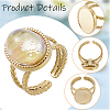 DIY Oval Finger Rings Making Kit DIY-BBC0003-15G-6