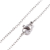 Natural Gemstone Bullet Pendant Necklaces NJEW-JN03870-6