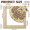 Wooden Square Frame Crochet Ruler DIY-WH0537-006-2