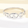 304 Stainless Steel Hinged Bangles for Women BJEW-F527-03P-1
