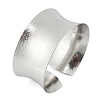 304 Stainless Steel Wide Open Cuff Bangles for Women BJEW-K230-03B-P-2