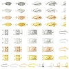 16Sets 16 Styles 304 Stainless Steel Box Clasps STAS-YW0003-04-1