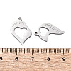 304 Stainless Steel Split Pendants LS-STAS-H235-03C-P-2