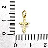 Brass Micro Pave Cubic Zirconia Pendants LS-KK-Z100-41G-02-3