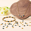 50G 2 Colors 2-Hole Baking Paint Glass Seed Beads SEED-TA0001-70-7