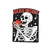 Skeleton with Cup Halloween Enamel Pin JEWB-G014-D05-1