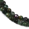 Natural Ruby in Zoisite Beads Strands G-P553-G08-03-4