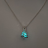 Alloy with Luminous Resin Bead Inside Pendant Necklaces for Women Men FS-WG4D5C2-20-1