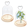 Heart Arch Glass Dome Cover AJEW-WH0643-088B-1