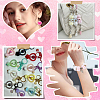 200Pcs 4 Colors Velvet Imitation Rabbit Fur European Beads FIND-SC0022-89-5
