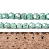 Anti-Tarnish Electroplate Glass Beads Strands EGLA-ZX010-8mm-11-6