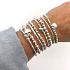 8Pcs CCB Round Beaded Stretch Bracelets WGF8C34-10-1