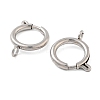 Non-Tarnish 304 Stainless Steel Spring Ring Clasps STAS-E104-09D-P-2