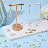 20 Pairs 2 Colors Brass Leverback Earring Findings KK-SC0007-43-4