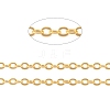 Brass Flat Oval Cable Chains CH030-G-2