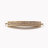 Long-Lasting Plated Brass Micro Pave Cubic Zirconia Links X-ZIRC-L072-17A-G-1