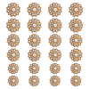 24Pcs 3 Styles Alloy Rhinestone Shank Buttons BUTT-HS0001-05G-1