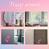 Waterproof Reflective Plastic Mirror Stickers DIY-WH0668-009-3