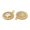 Brass Micro Pave Cubic Zirconia Pendants KK-D057-05G-2