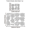 Carbon Steel Cutting Dies Stencils DIY-WH0309-2108-6