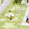 32Pcs 16 Styles Printed Alloy Pendants ENAM-DC0001-93-5