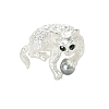 Alloy Rhinestone Brooch for Backpack Clothes PW-WG5D9D0-01-1