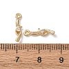 Brass Micro Pave Cubic Zirconia Charms KK-C253-06G-3