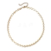 2Pcs 2 Colors 304 Stainless Steel Heart Link Chain Necklaces for Women NJEW-JN05898-4