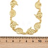 Summer Beach Brass Conch & Shell Shape Link Chain Necklaces NJEW-L051-01G-5