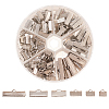 145Pcs 6 Styles Iron Ribbon Crimp Ends IFIN-CJ0001-49-1