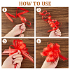 24Pcs 12 Colors Plastic Pull Bows AJEW-FH0008-99-3