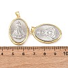 Brass Religion Pendants KK-K408-04G-04-3