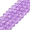 Baking Paint Glass Beads Strands EGLA-Q120-B-B01-1
